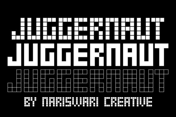 Juggernaut: A Bold Display Font for Modern Design
