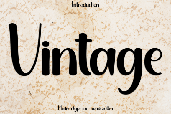 Vintage: A Modern Display Font for Creative Projects